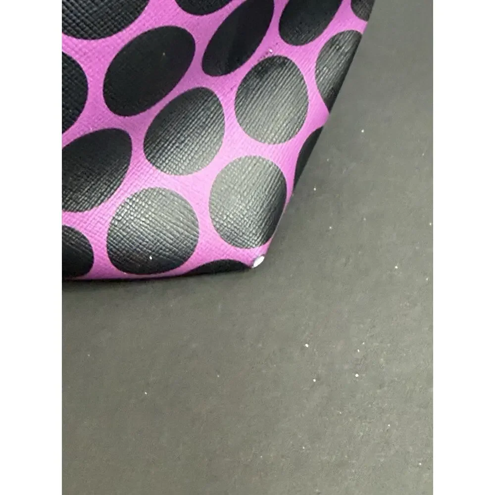 Michael Kors Kiki Large Polka Dot Print Tote Pomegranate & Black